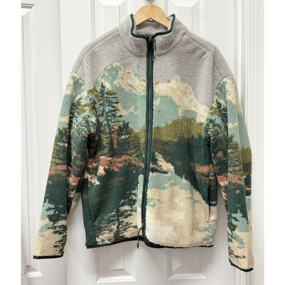Woolrich x for Target Fleece Landscape Jacket Pullover Medium SOLD OUT NWT - Picture 5 of 10